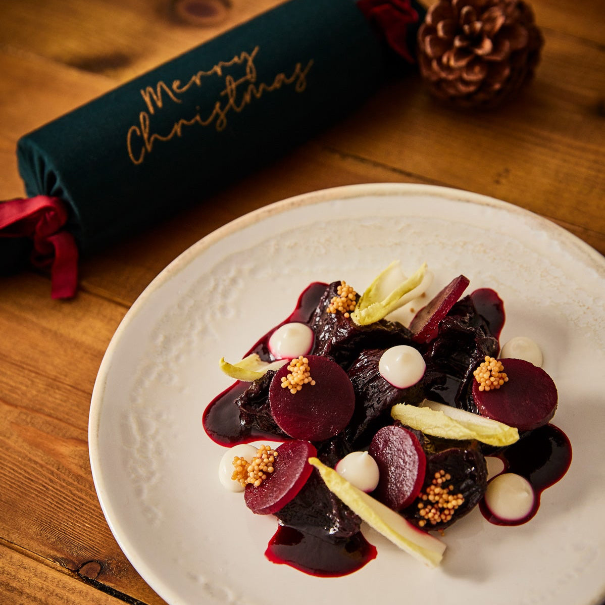 Christmas Butternut Squash & Mushroom Wellington Menu (V)