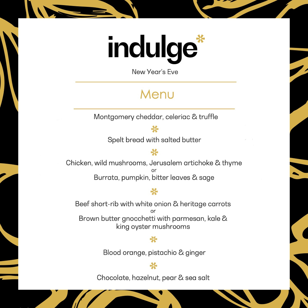New Years Eve Tasting Menu