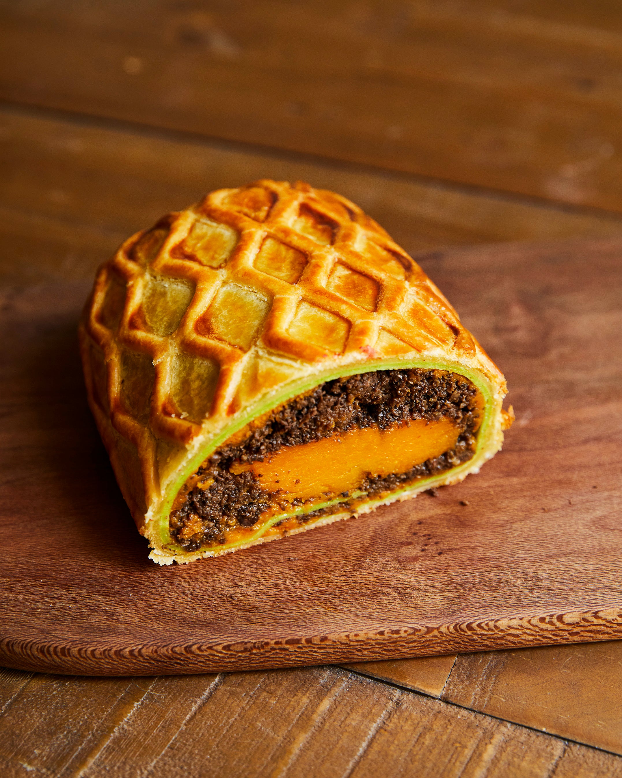 Christmas Butternut Squash & Mushroom Wellington Menu (V)