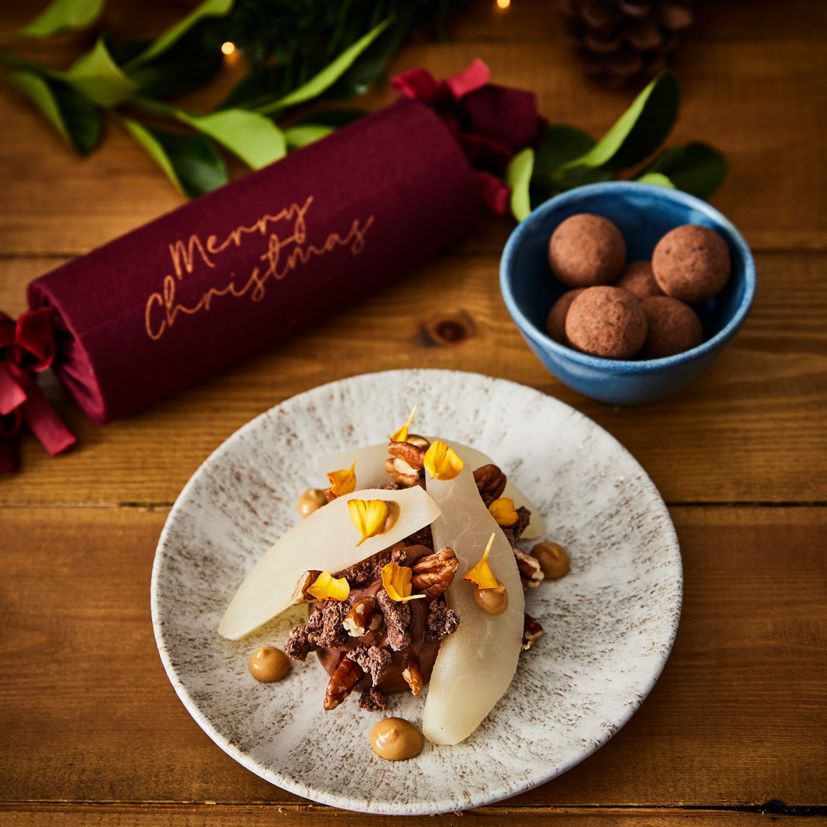Christmas Butternut Squash & Mushroom Wellington Menu (V)