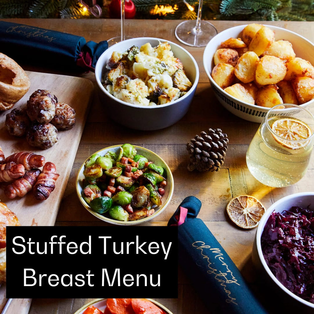 Stuffed turkey breast menu