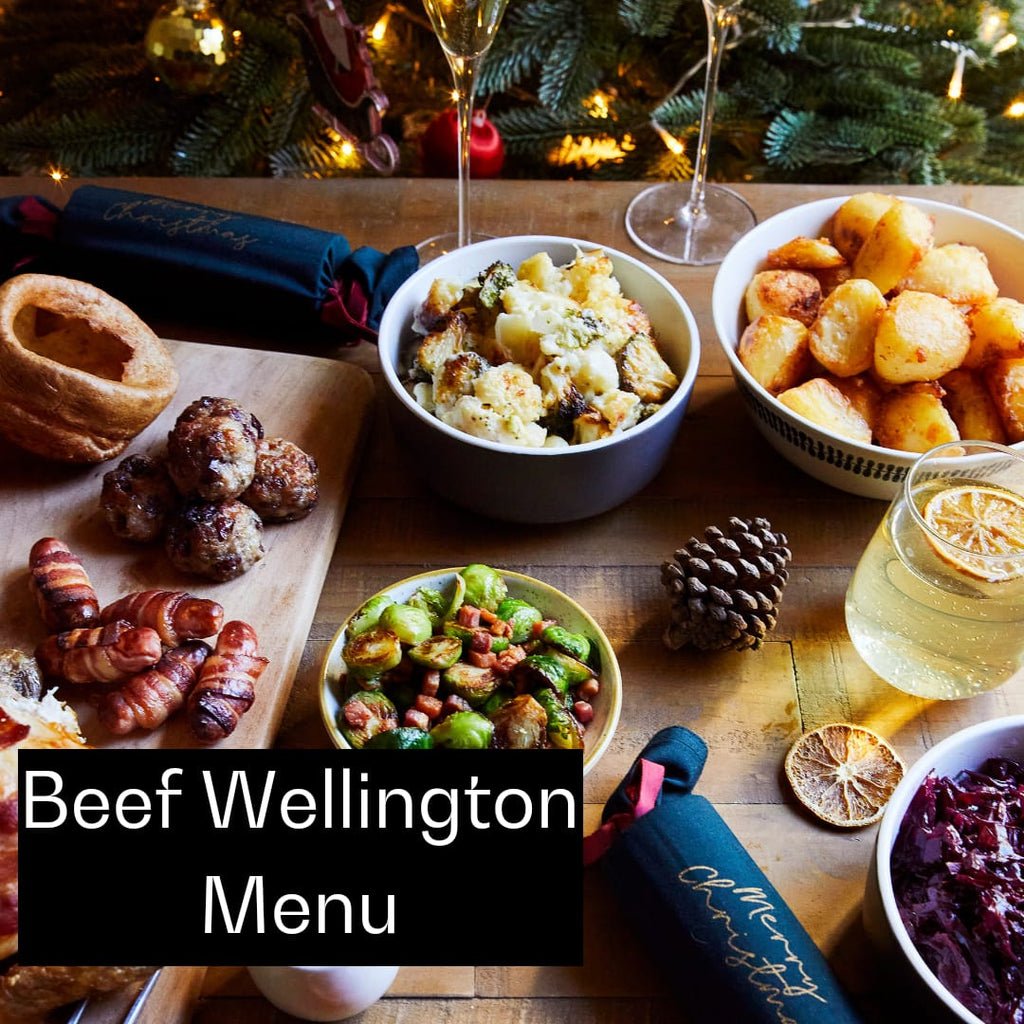 Beef Wellington menu